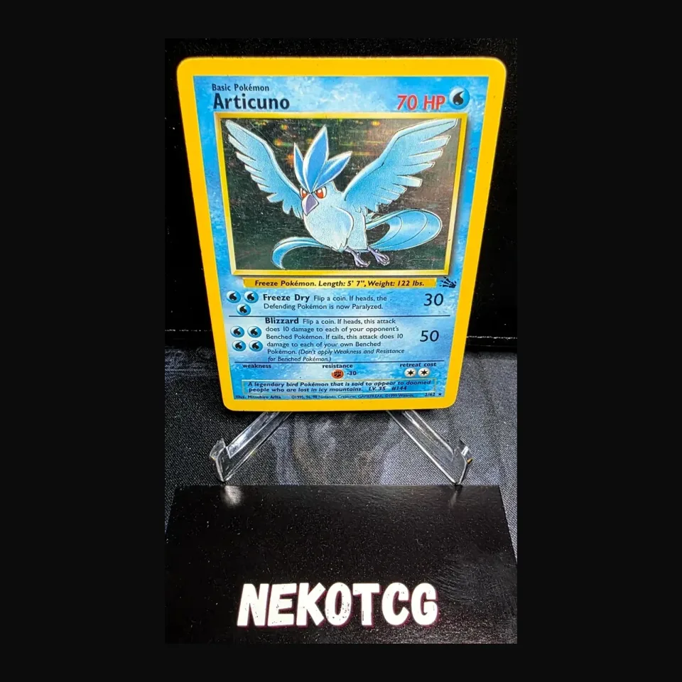 Articuno #2 uit Fossil Rare Holo Light Played conditie productfoto