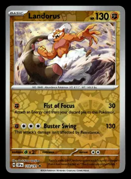 Voorkant Landorus 110/191 uit Surging Sparks Rare Near Mint conditie Pokémon kaart productfoto