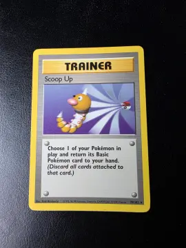 Voorkant Scoop Up 78/102 uit Base Set Rare Near Mint - conditie Pokémon kaart productfoto NM- 1