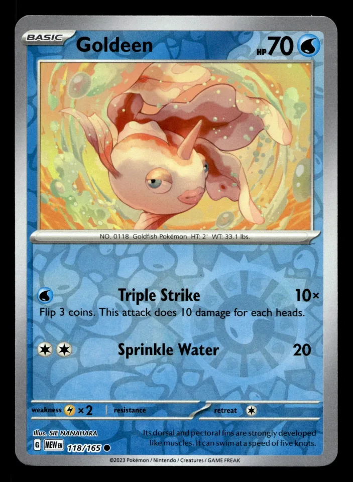 Goldeen #118 uit 151 Common Near Mint conditie productfoto