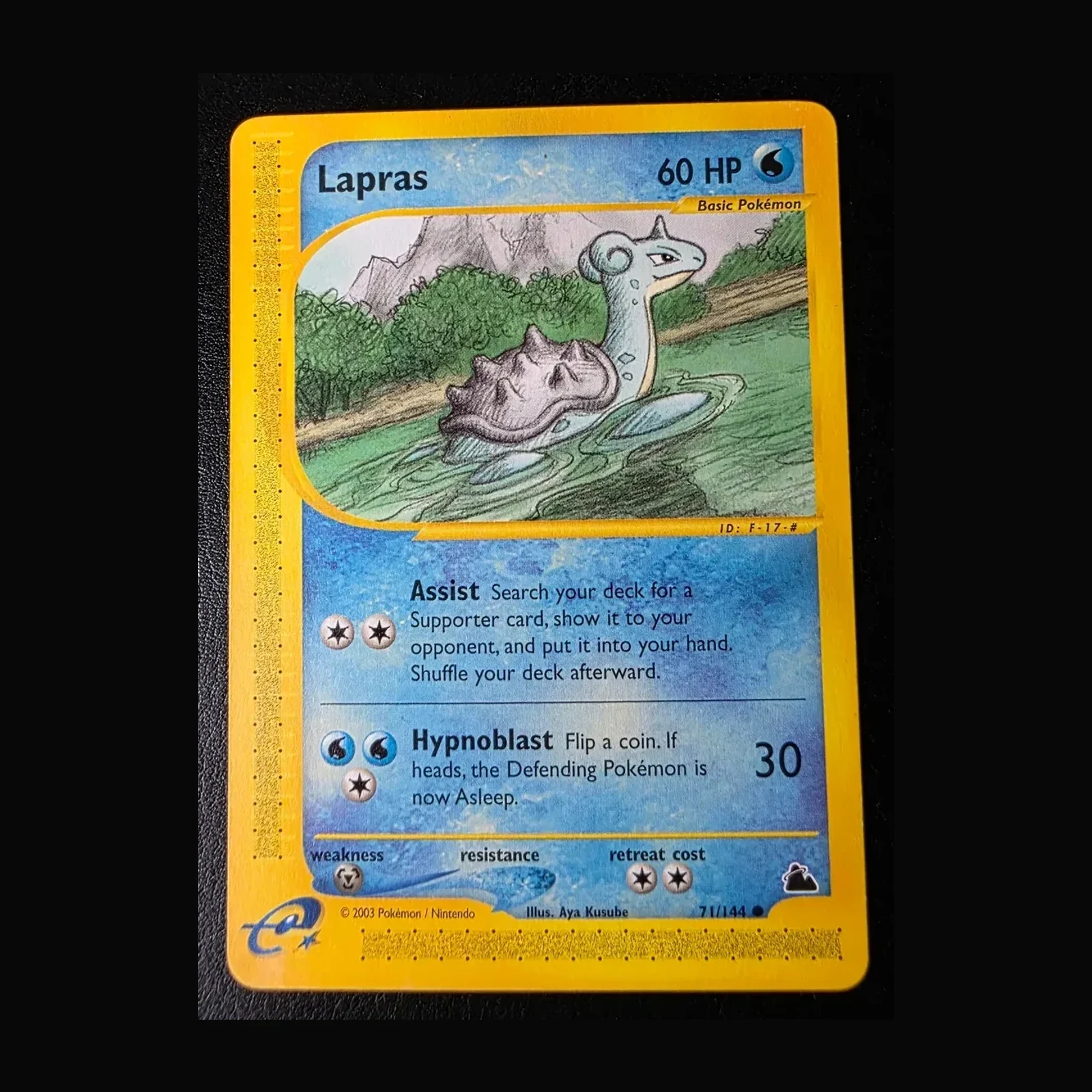 Referentieafbeelding Lapras 71/144 uit Skyridge Common Near Mint conditie Pokémon kaart productfoto