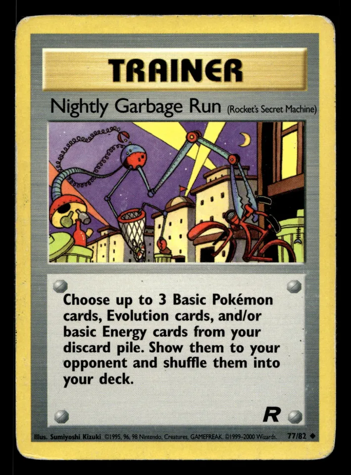 Nightly Garbage Run #77 uit Team Rocket Uncommon Light Played conditie productfoto