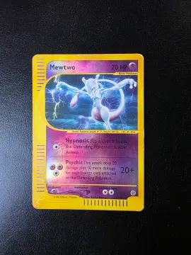 Referentieafbeelding Mewtwo 20/165 uit Expedition Base Set Rare Holo Light Played conditie Pokémon kaart productfoto