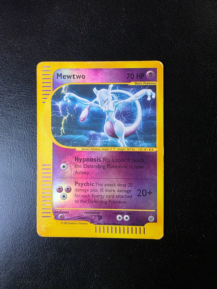 Mewtwo #20 uit Expedition Base Set Rare Holo Light Played conditie productfoto