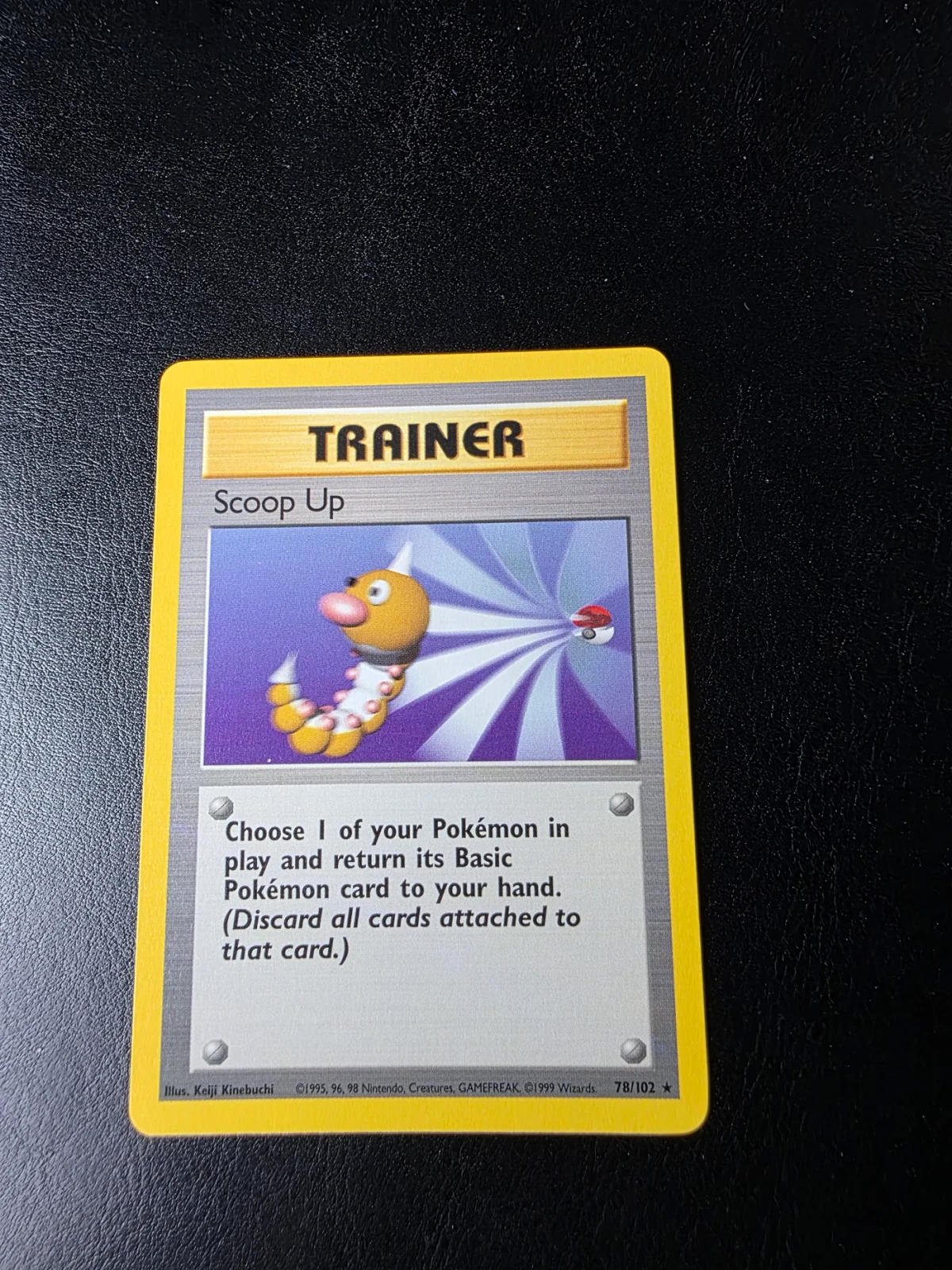 Voorkant Scoop Up 78/102 uit Base Set Rare Near Mint conditie Pokémon kaart productfoto NM 2/2