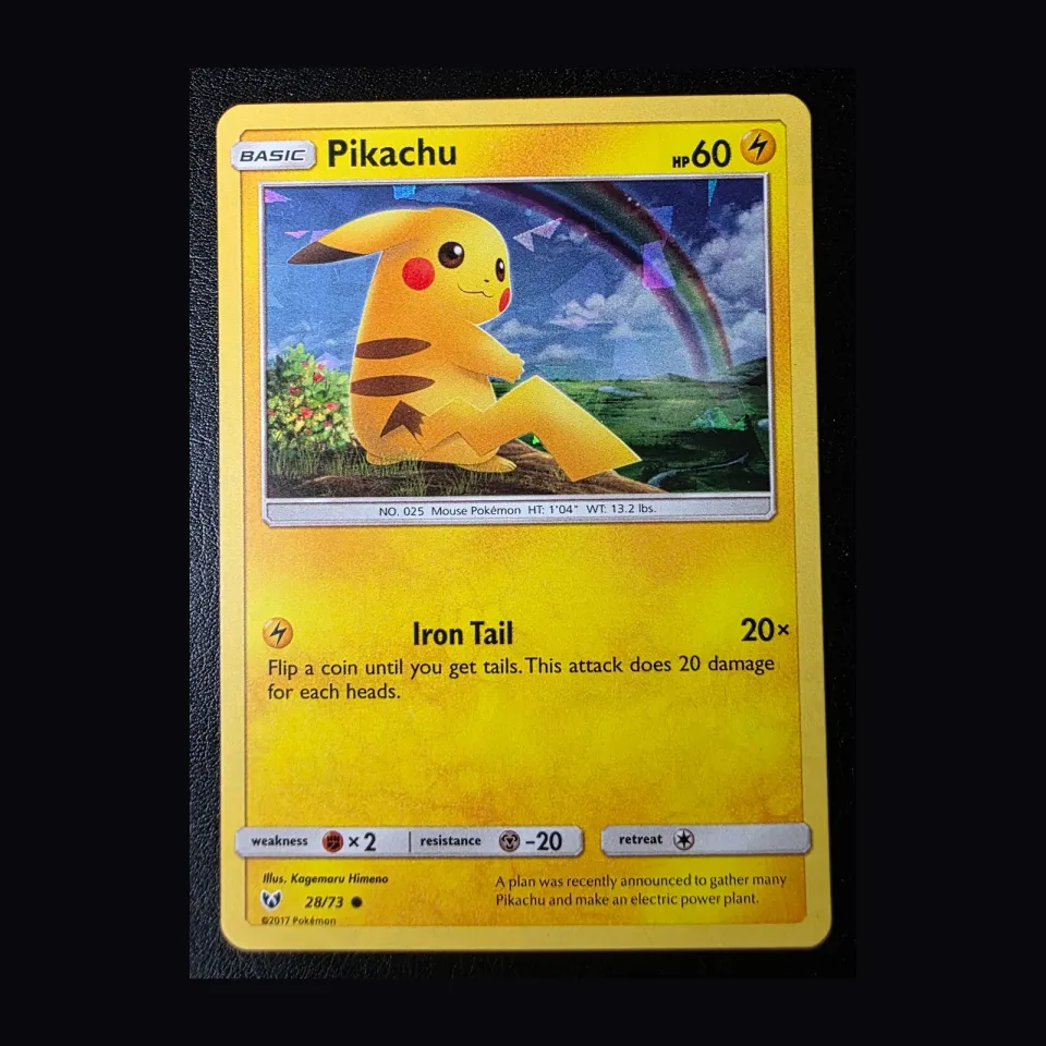 Pikachu #28 uit Shining Legends Common Near Mint conditie productfoto