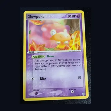 Referentieafbeelding Slowpoke 76/109 uit Team Rocket Returns Common Near Mint conditie Pokémon kaart productfoto