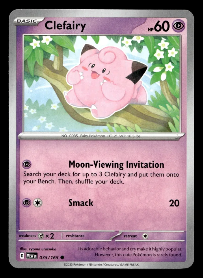 Clefairy #35 uit 151 Common Near Mint conditie productfoto