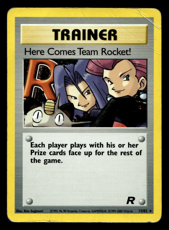 Here Comes Team Rocket! #15 uit Team Rocket Rare Holo Played conditie productfoto