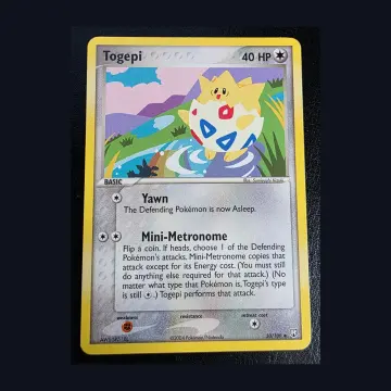 Referentieafbeelding Togepi 50/109 uit Team Rocket Returns Uncommon Excellent conditie Pokémon kaart productfoto
