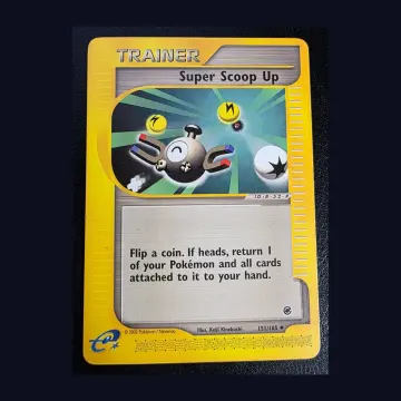Referentieafbeelding Super Scoop Up 151/165 uit Expedition Base Set Double Rare Excellent conditie Pokémon kaart productfoto