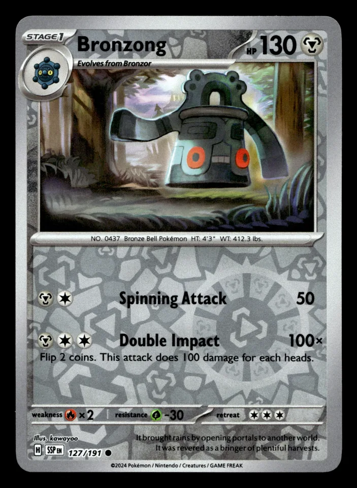 Bronzong #127 uit Surging Sparks Common Near Mint conditie productfoto