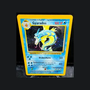 Referentieafbeelding Gyarados 6/102 uit Base Set Rare Holo Good conditie Pokémon kaart productfoto