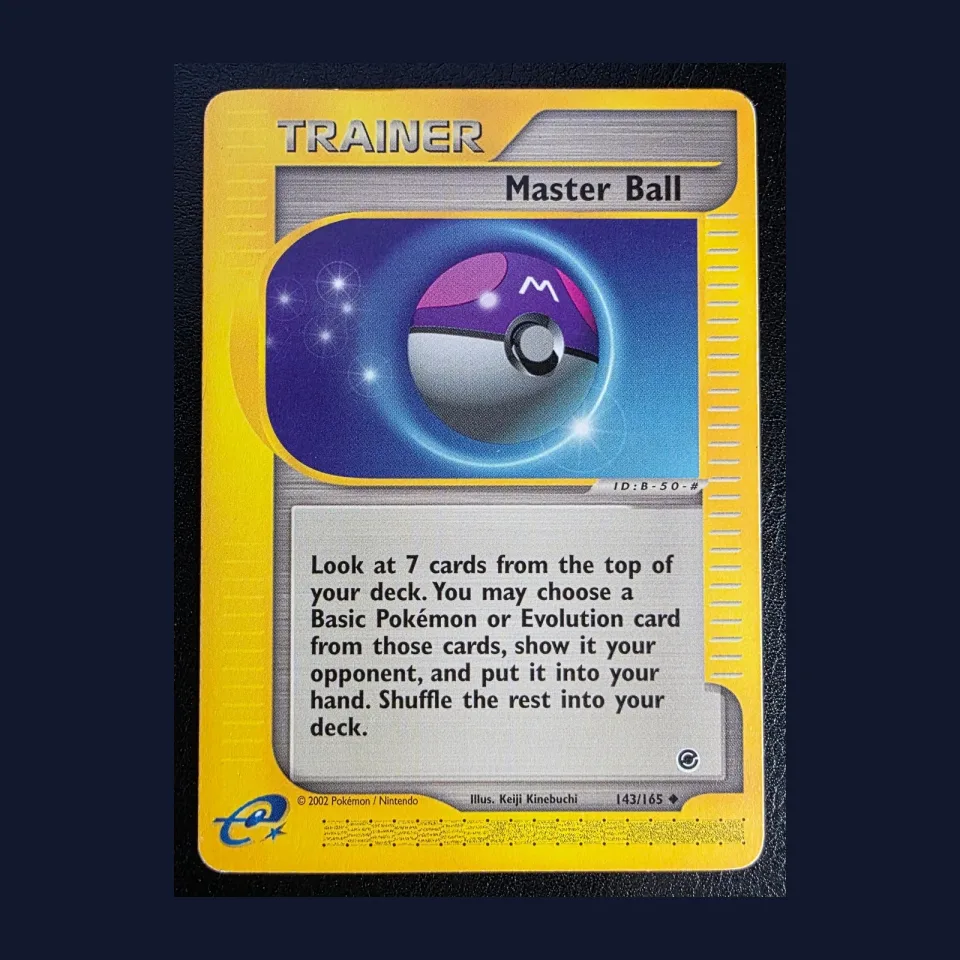 Master Ball #143 uit Expedition Base Set Uncommon Excellent conditie productfoto