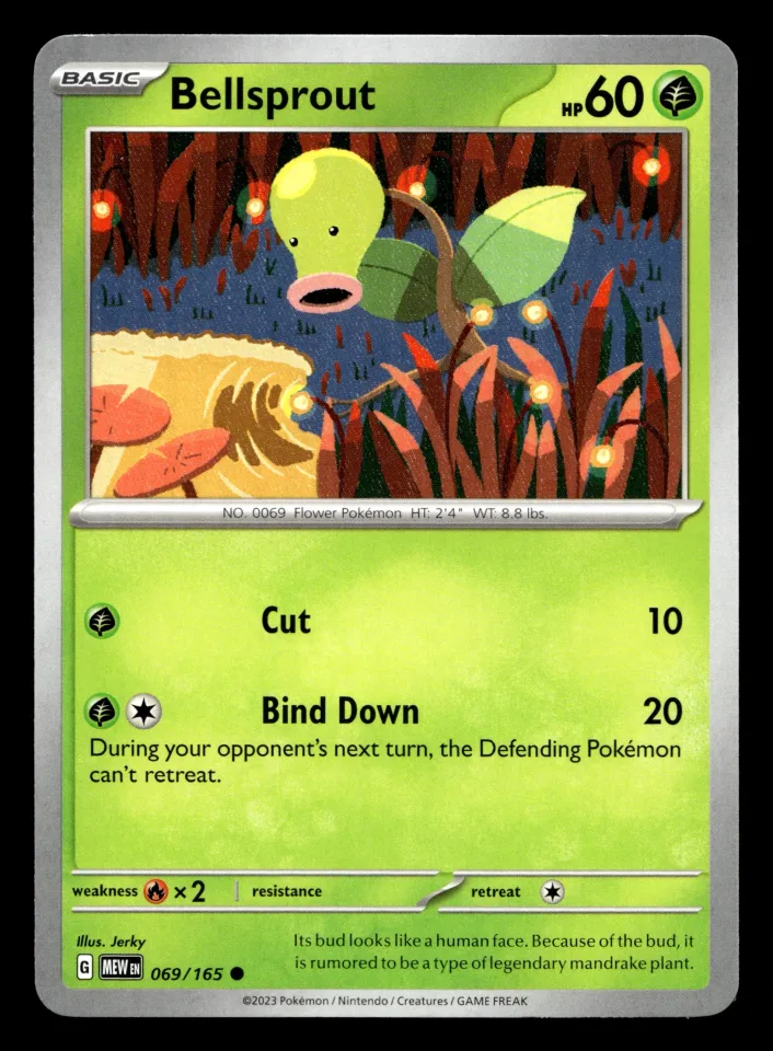 Bellsprout #69 uit 151 Common Near Mint conditie productfoto