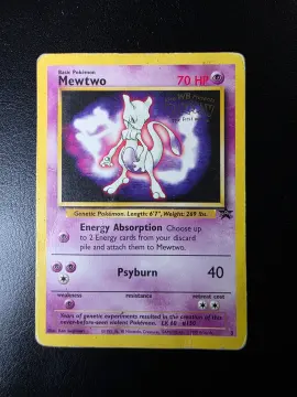 Referentieafbeelding Mewtwo #3 uit Wizards Black Star Promos Poor conditie Pokémon kaart productfoto PO 2/2