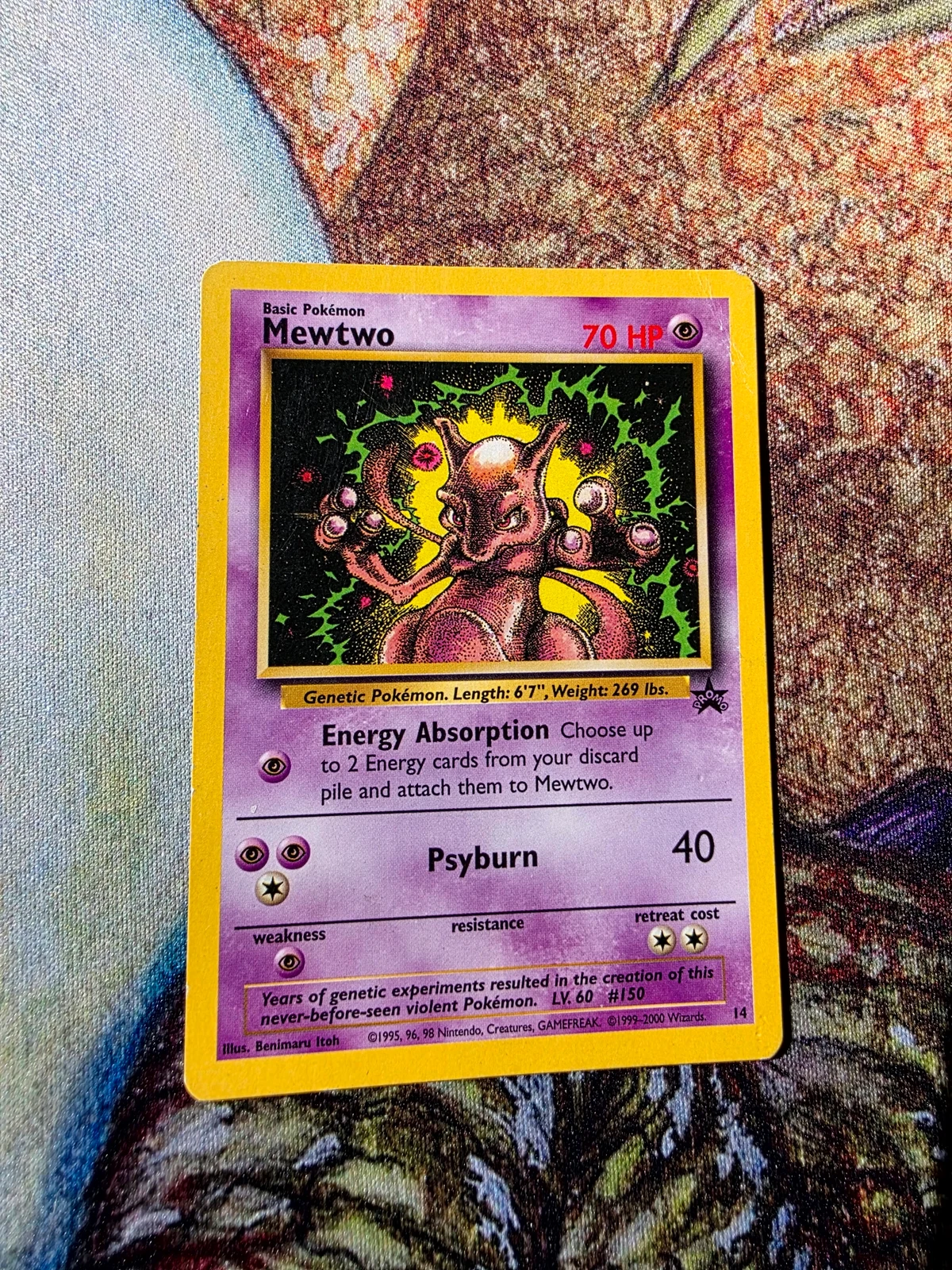 Referentieafbeelding Mewtwo #14 uit Wizards Black Star Promos Good conditie Pokémon kaart productfoto