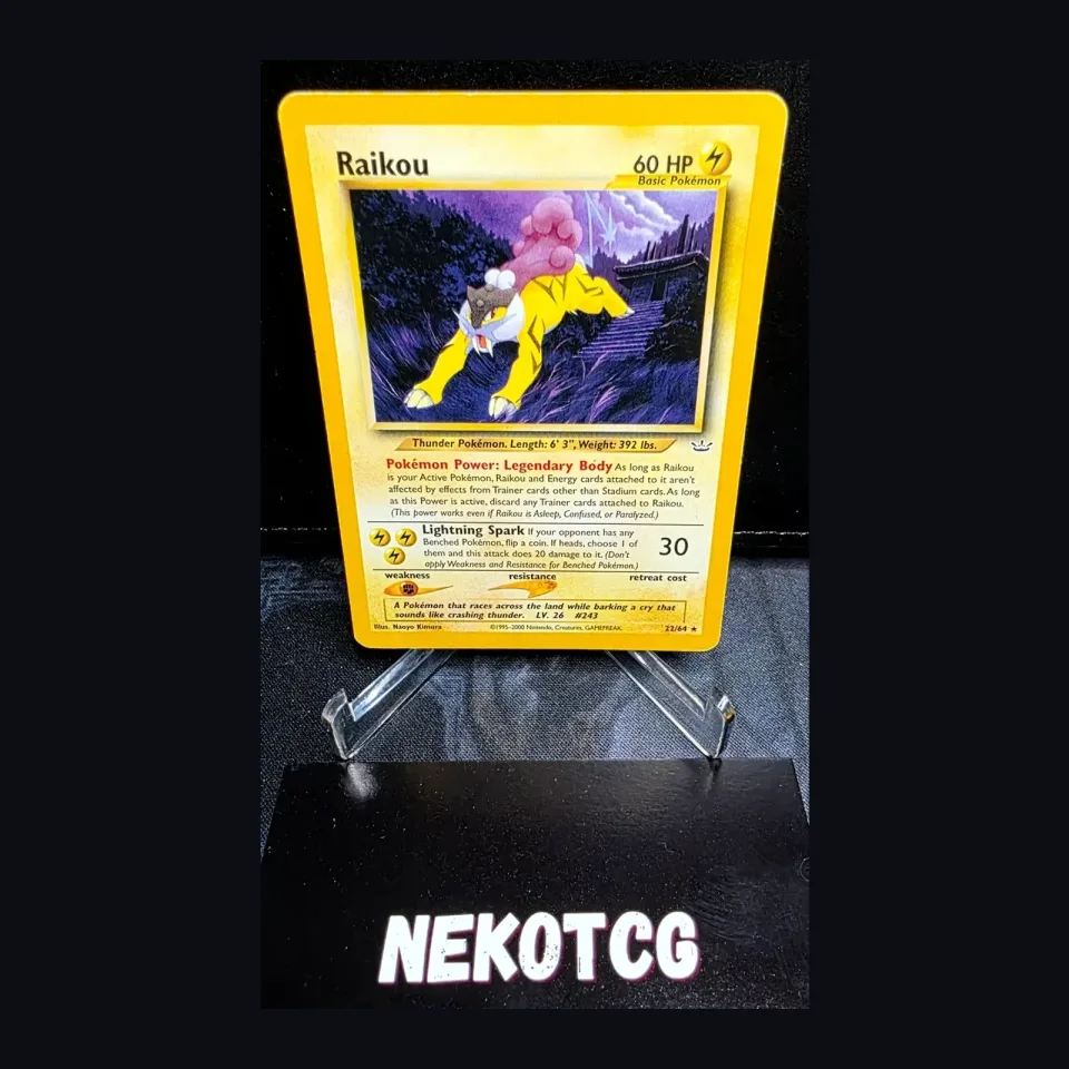 Raikou #22 uit Neo Revelation Rare Good conditie productfoto