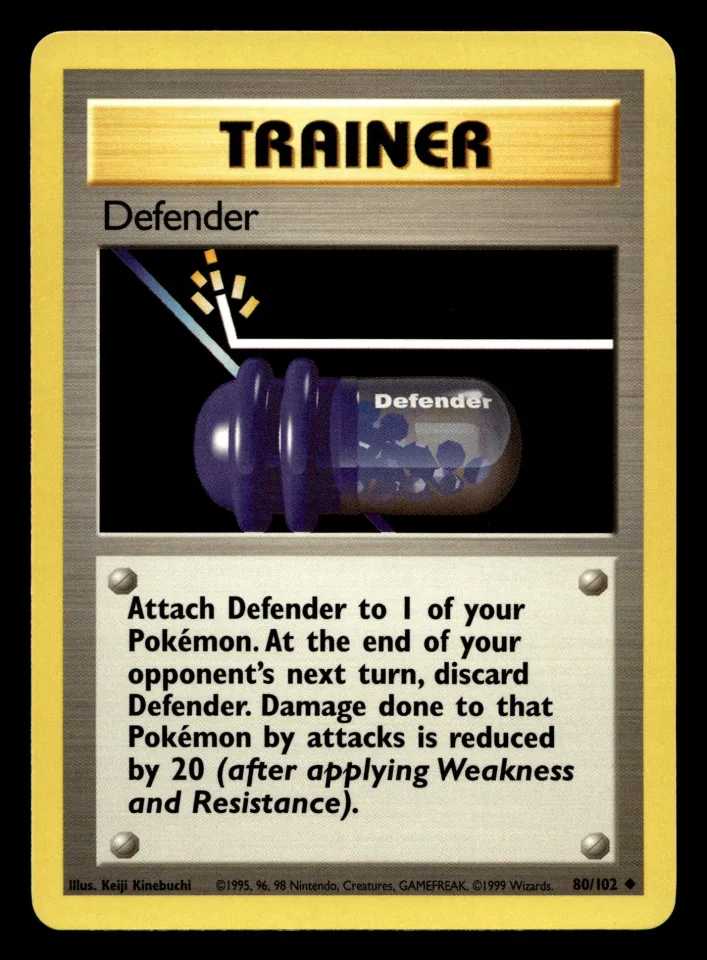 Defender #80 uit Base Set Uncommon Excellent + conditie productfoto