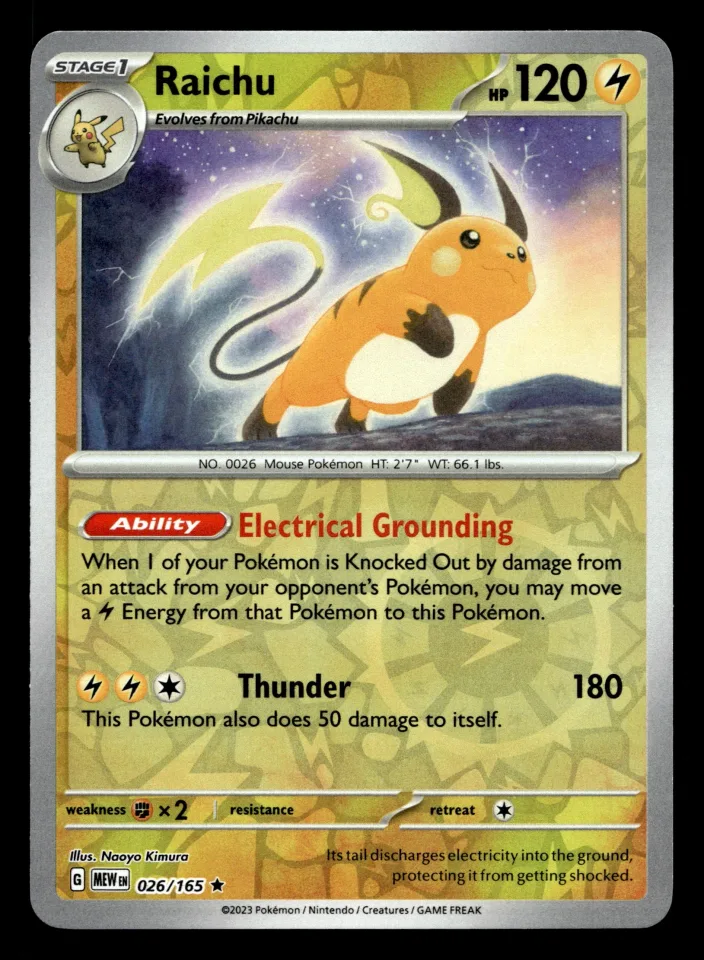 Raichu #19 uit Paldean Fates Rare Near Mint conditie productfoto