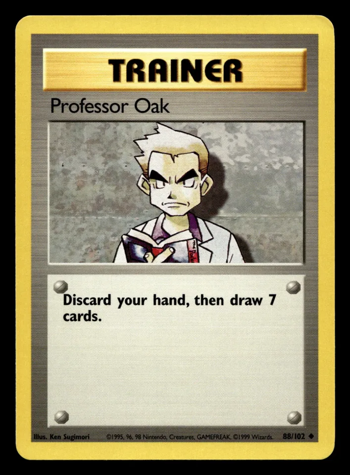 Professor Oak #88 uit Base Set Uncommon Near Mint - conditie productfoto