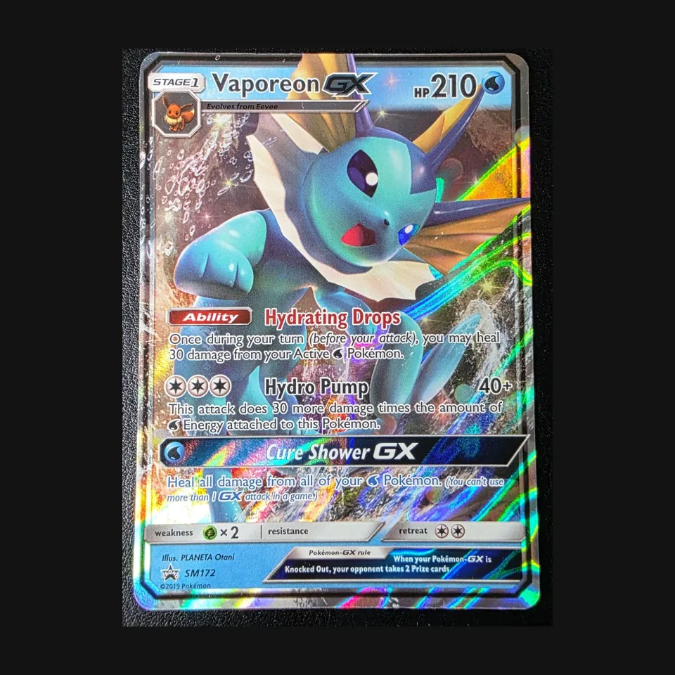 Vaporeon-GX SM172 uit SM Black Star Promos Excellent conditie productfoto