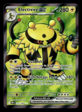 Voorkant Electivire ex 212/182 uit Destined Rivals Ultra Rare Near Mint conditie Pokémon kaart productfoto