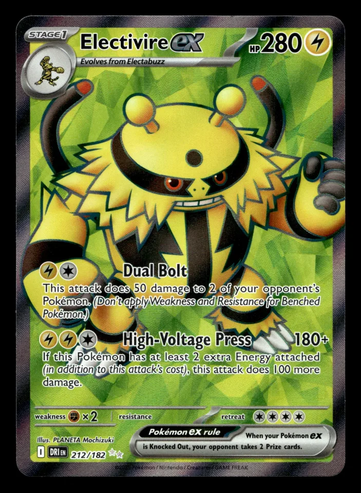 Electivire ex #212 uit Destined Rivals Ultra Rare Near Mint conditie productfoto